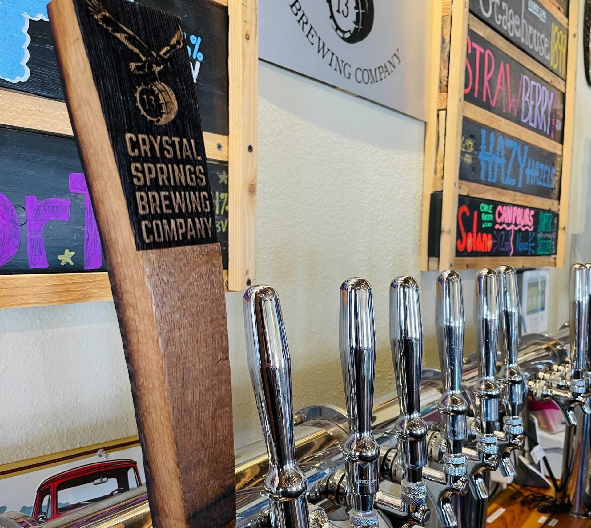 CRYSTAL SPRINGS BREWING Louisville Colorado STICKER decal craft beer brewery 